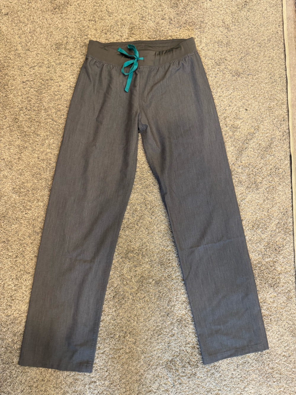 Figs Pewter Grey Charcoal Straight-Leg Scrub Pants